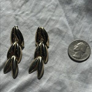 Stylish Gold Leaf vintage pierced Earrings
